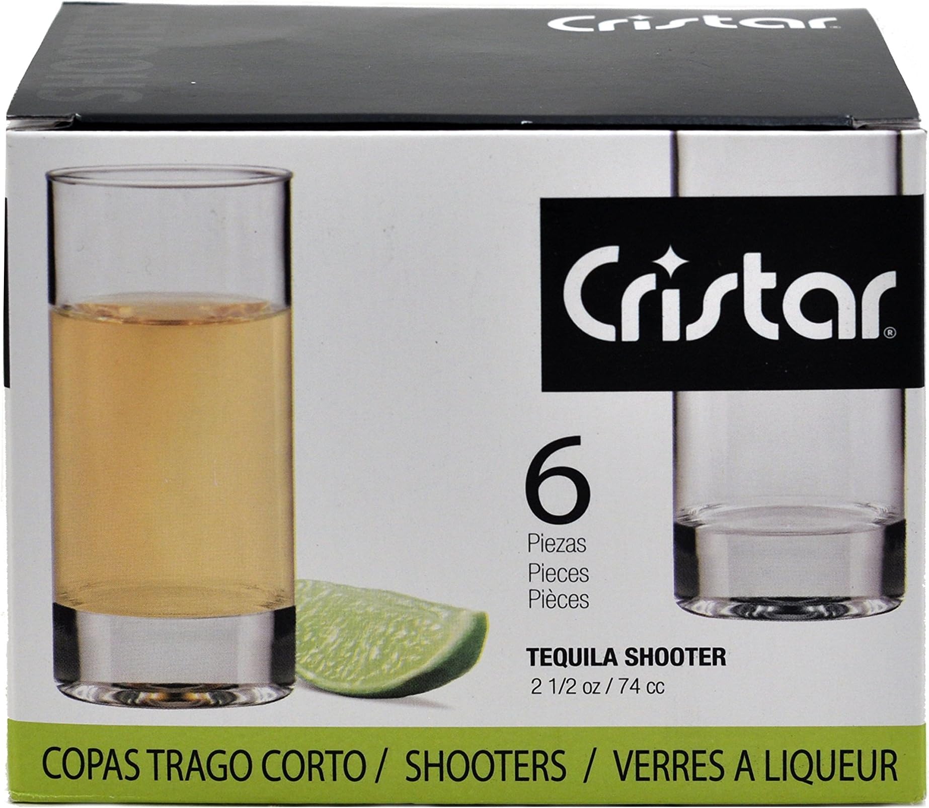 Cristar Tequila Shooter 6 pk Set
