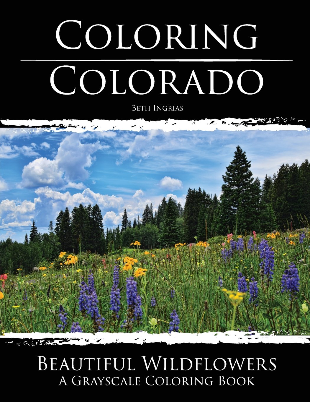 Coloring Colorado: Beautiful Wildflowers: A Grayscale Coloring Book