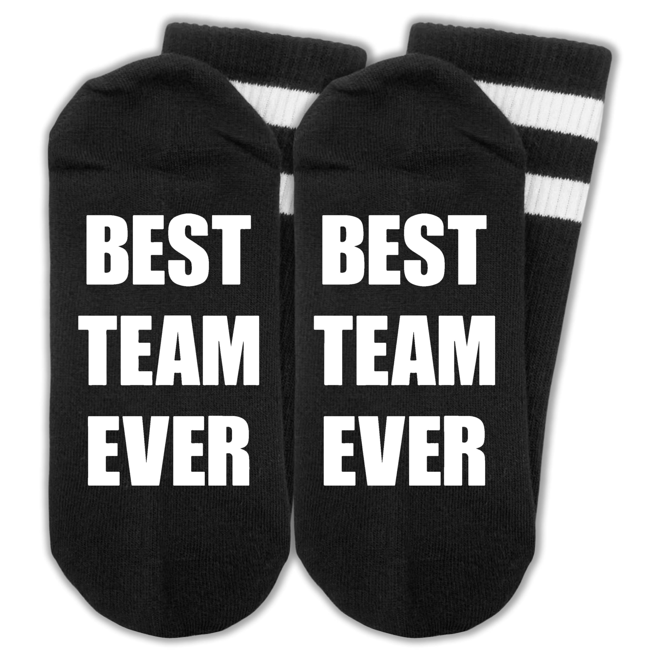 ‘Best Team Ever’ Novelty Socks, Team Gifts for Any Team, Employees, Football Team, Softball Team, etc., Favors for Celebration Party, Christmas, etc. (091)