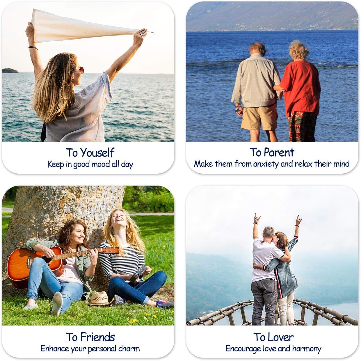 Top Plaza Healing Crystal Amethyst Necklace Natural Stone Beads Life Tree Wire Wrapped Teardrop Gemstone Pendant Jewelry for Women Mom - Image 9