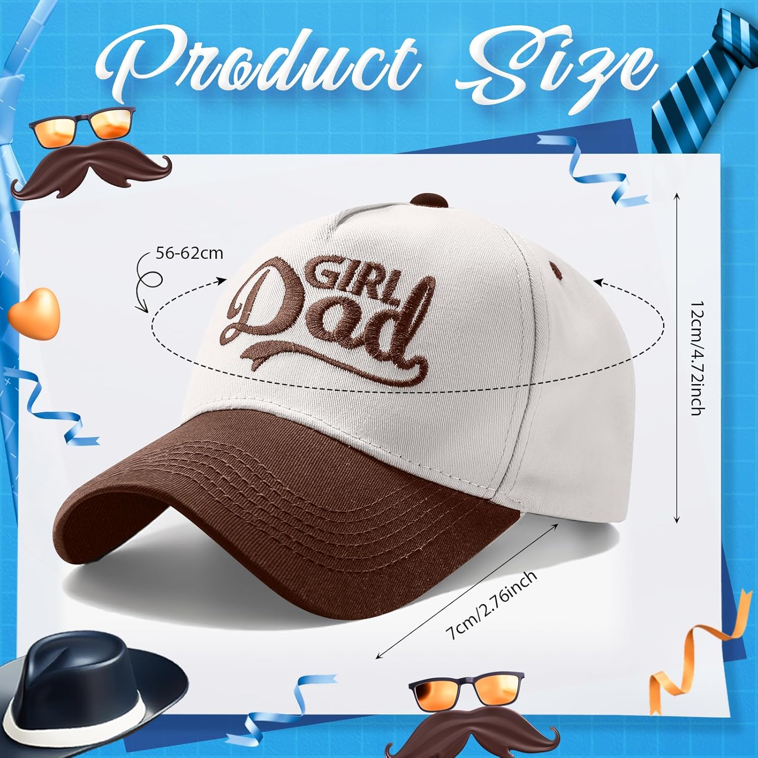 Girl Dad/Mother/Daddy/Bride Cotton Trucker Hats Two Tone Snapback Hat Trendy Fashion Baseball Cap for Women Men - Image 4