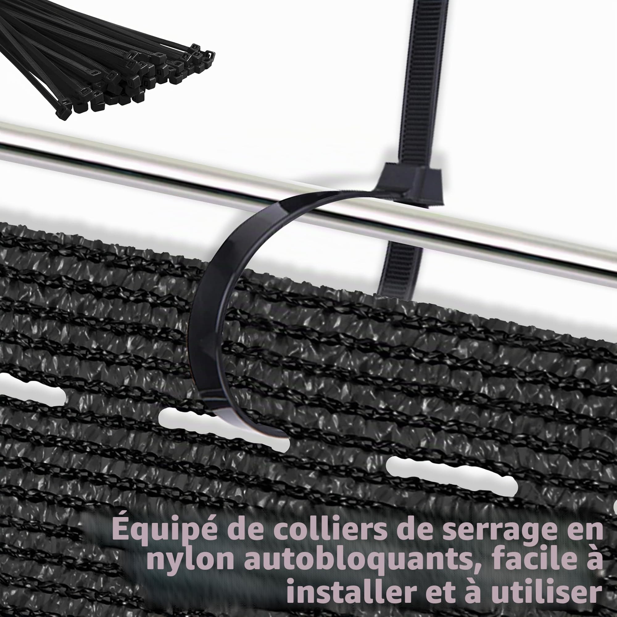 FIVMEN Clôture de clôture, 2 x 10 m, clôture de jardin, brise-vue, clôture, 150 g/m², HDPE, filet d'ombrage pour balcon, brise-vue, résistant aux intempéries, anthracite