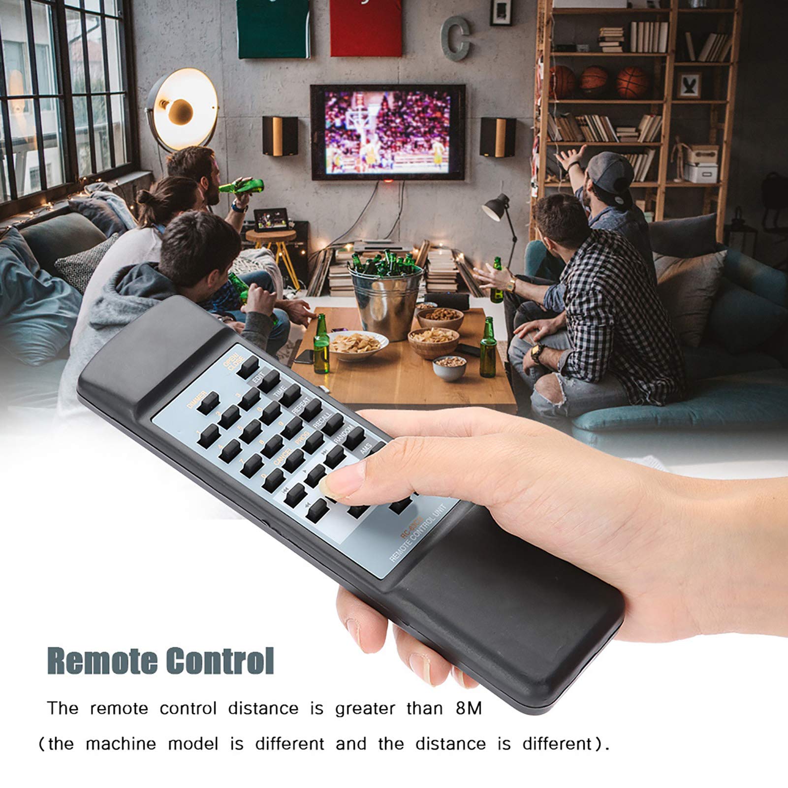 Universal Audio System Remote Controller Replacement CD Player Handheld Control with 8M Control Distance for MARANTZ CD63SE CD67SE CD48SE RC-63CD RC-48CD - Image 4