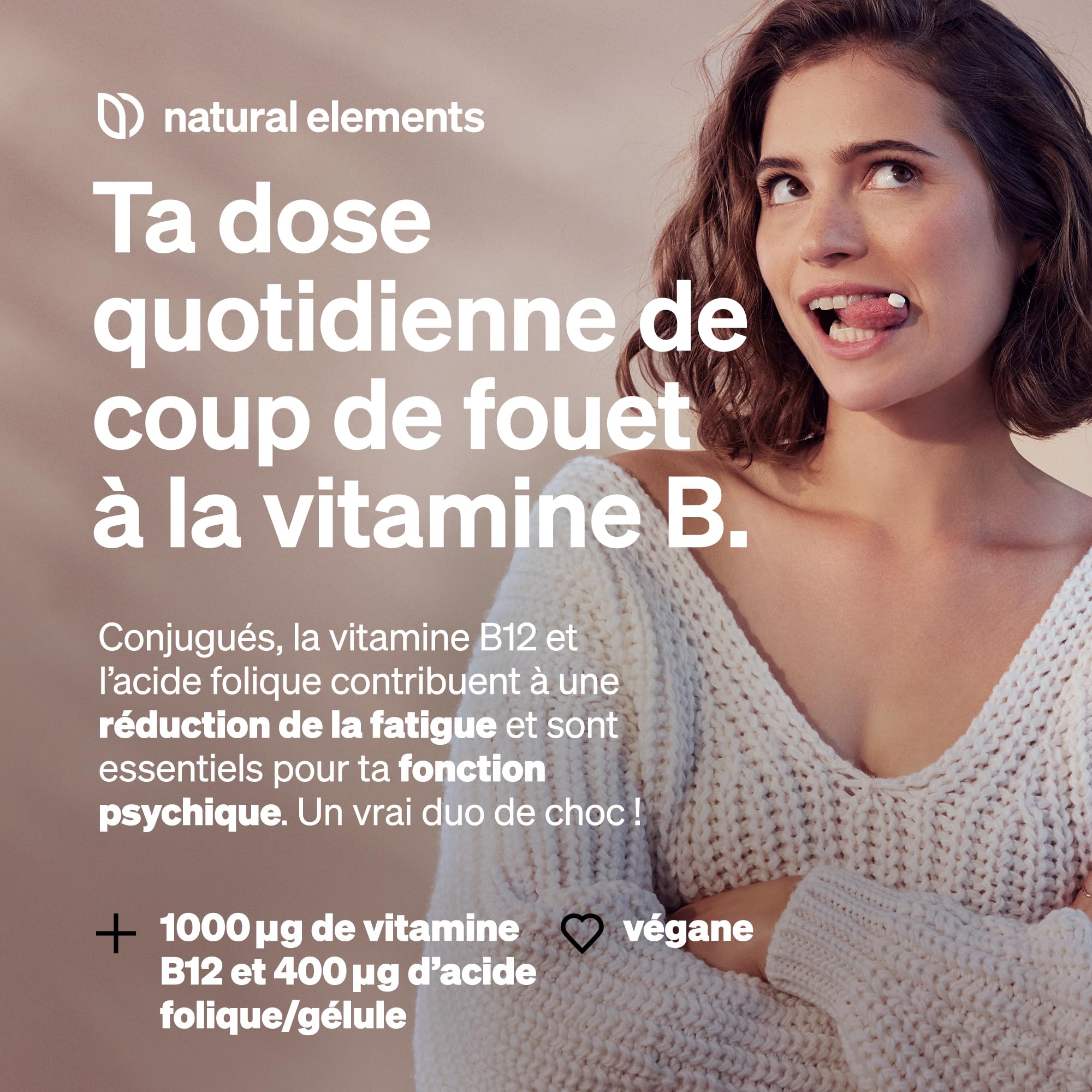 Vitamine B12-180 comprimés végétaliens pour 6 mois - 500µg de vitamine B12 et 200µg d'acide folique - hautement dosé, sans additifs inutiles - produit en Allemagne & testé en laboratoire