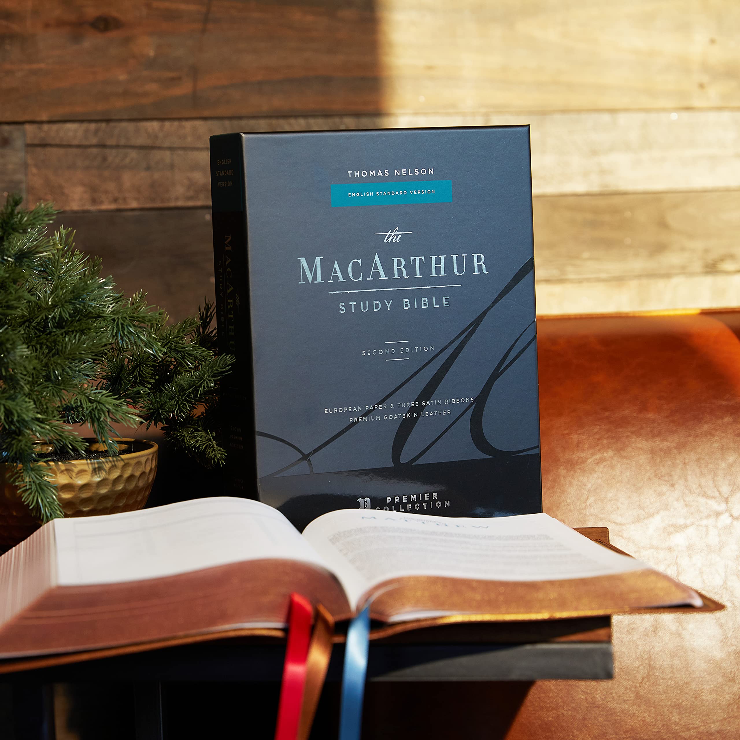 The Esv, MacArthur Study Bible, 2nd Edition, Premium Goatskin Leather, Brown, Premier Collection: Unleashing God's Truth One Verse at a Time