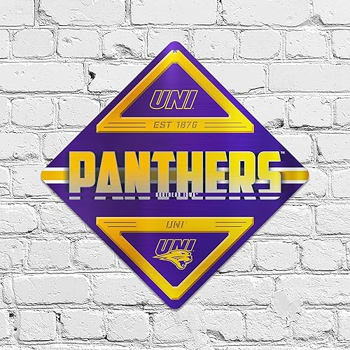 Miniatura 154 de Rico Industries NCAA - Letrero de metal estándar de 16.5 x 16.5 pulgadas, decoración del hogar, dormitorio, oficina, cueva de hombre