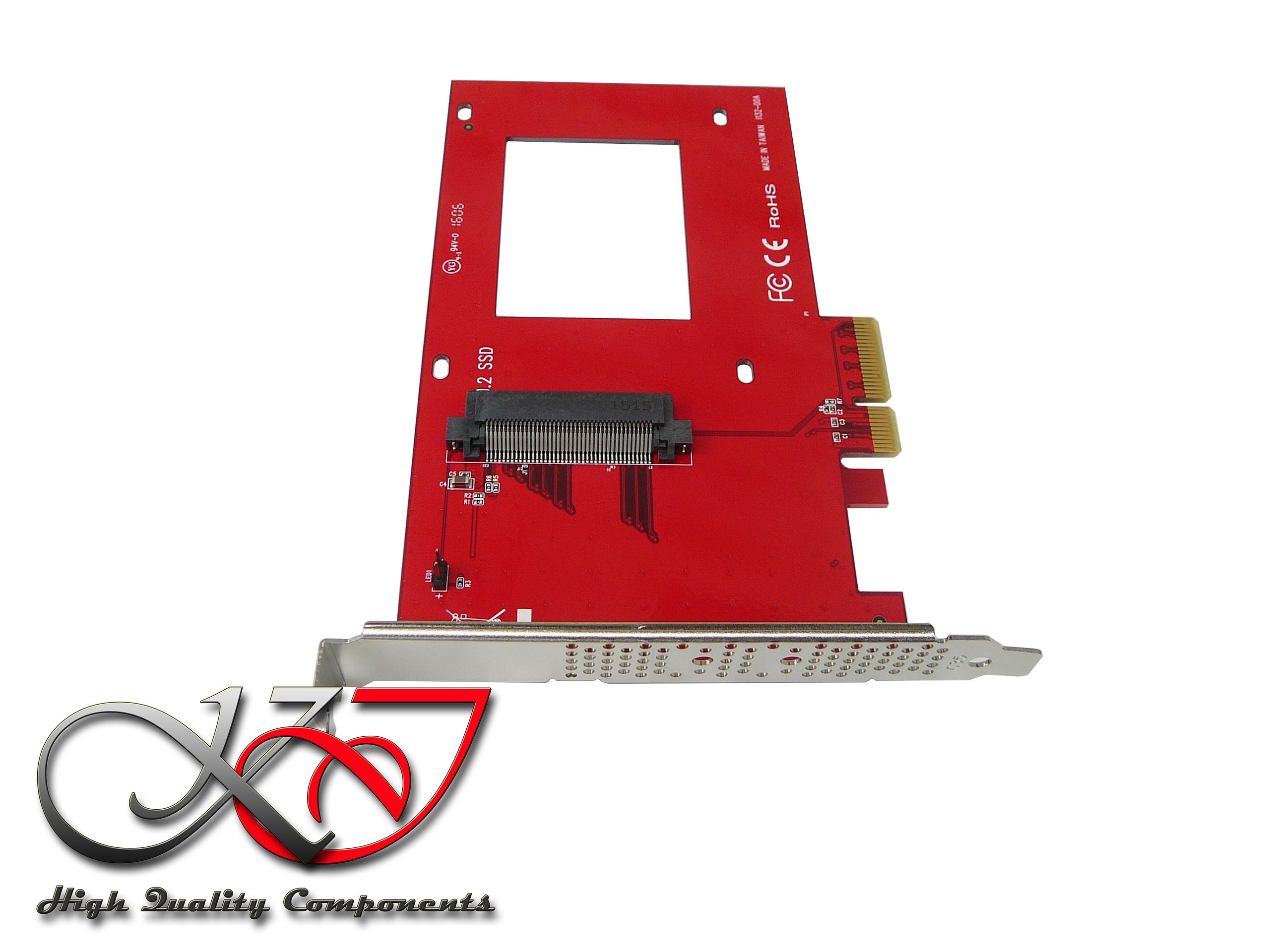 KALEA-INFORMATIQUE Kontroler kart High Speed PCIe x4 typ PCIe 3.0 do SSD pcie-nvme i 2 – profesjonalny/komponenty, wysokiej jakości – wstępnie zainstalowane sterowniki do Windows/Mac/Linux