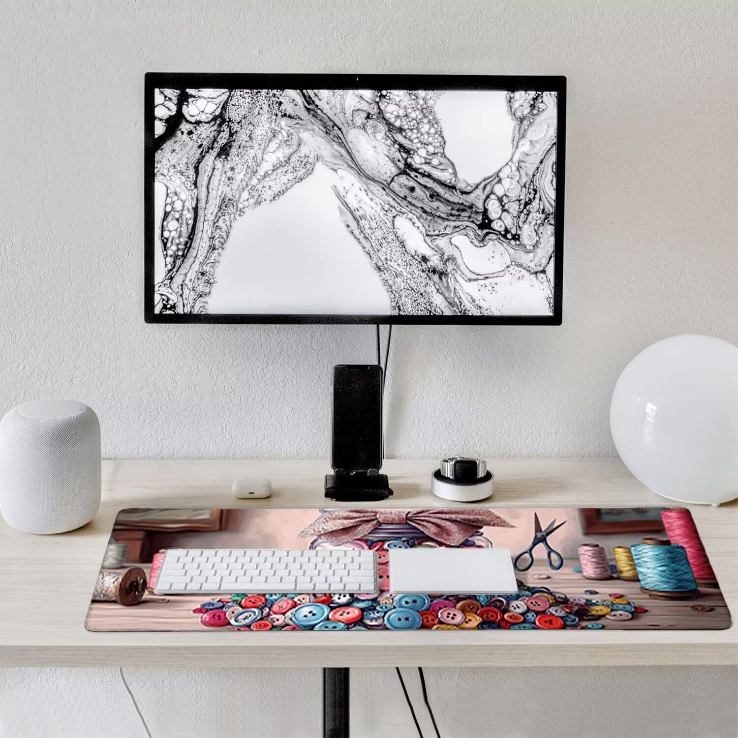 Podkładka pod mysz gamingowa 120 x 50 cm, z przyszytymi krawędziami, przedłużona duża podkładka pod mysz XXL, podkładka pod mysz gamingowa z antypoślizgową gumową podstawą, akcesoria na biurko