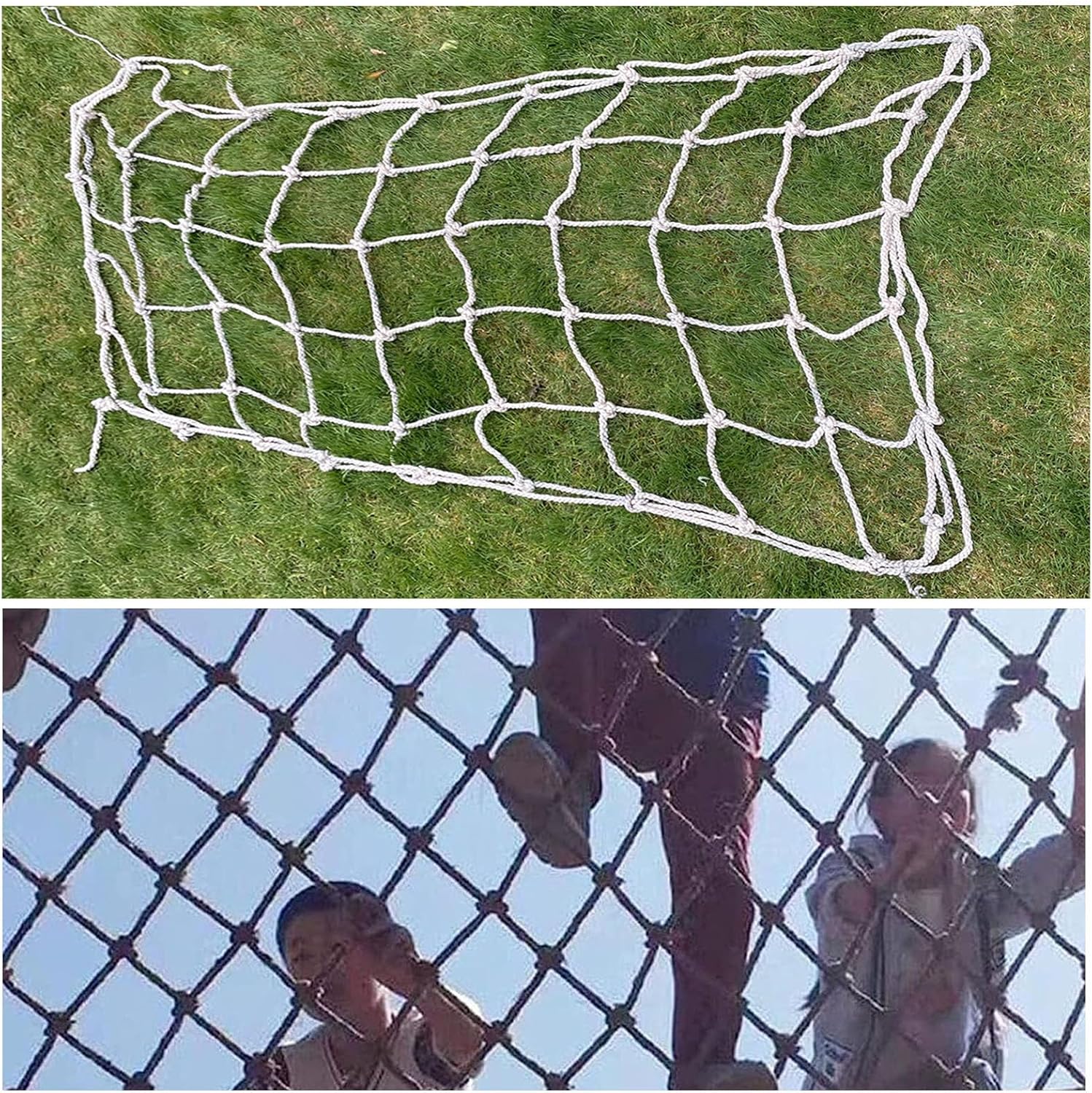 Kids Climbing Cargo Rope Net - Outdoor Playground Netting for Tree & Backyard, 5.5x7.5m, Ideal Fitness Equipment for Children’s Swing & Climbing Activities