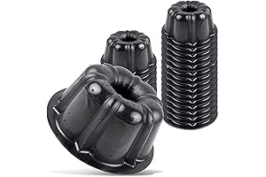 O'Creme Nonstick 25-Piece Mini Flan Molds for Baking and More