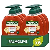 Palmolive Sapone Liquido Mani Hygiene Plus Protettivo 12 x 300ml I con Antibatterico Naturale I Ingredienti al 95% di origine naturale* I Con estratto di propoli I Dermatologicamente testato