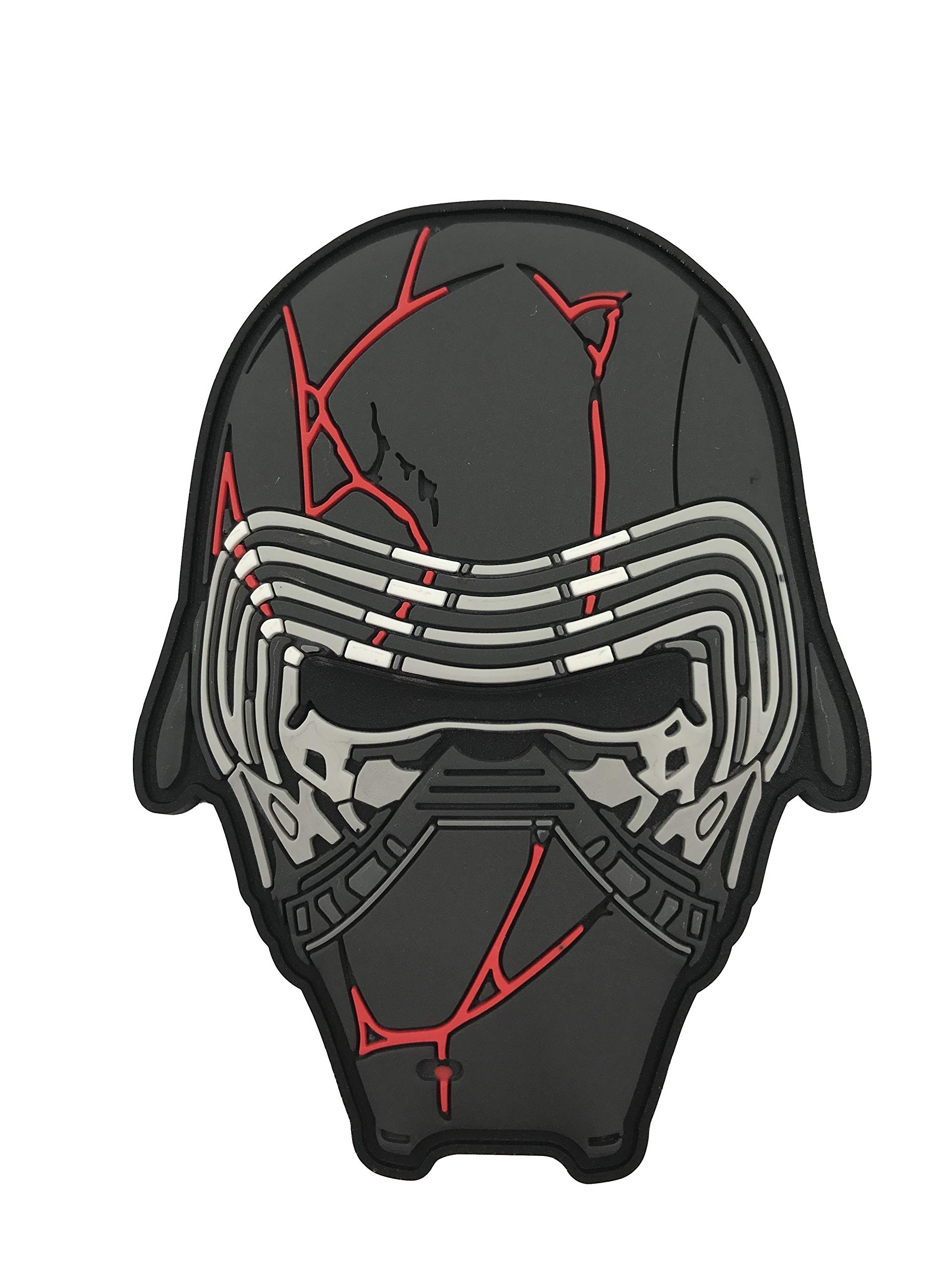 PatchlabPatchlab Bucket 15 Helm Kylo 3D PVC Rubber Morale Patch, Durable & Vibrant Helmet, Hook and Loop Attachment for Backpacks & Gear | for Collectors & Enthusiasts, Multicolor, 3inch