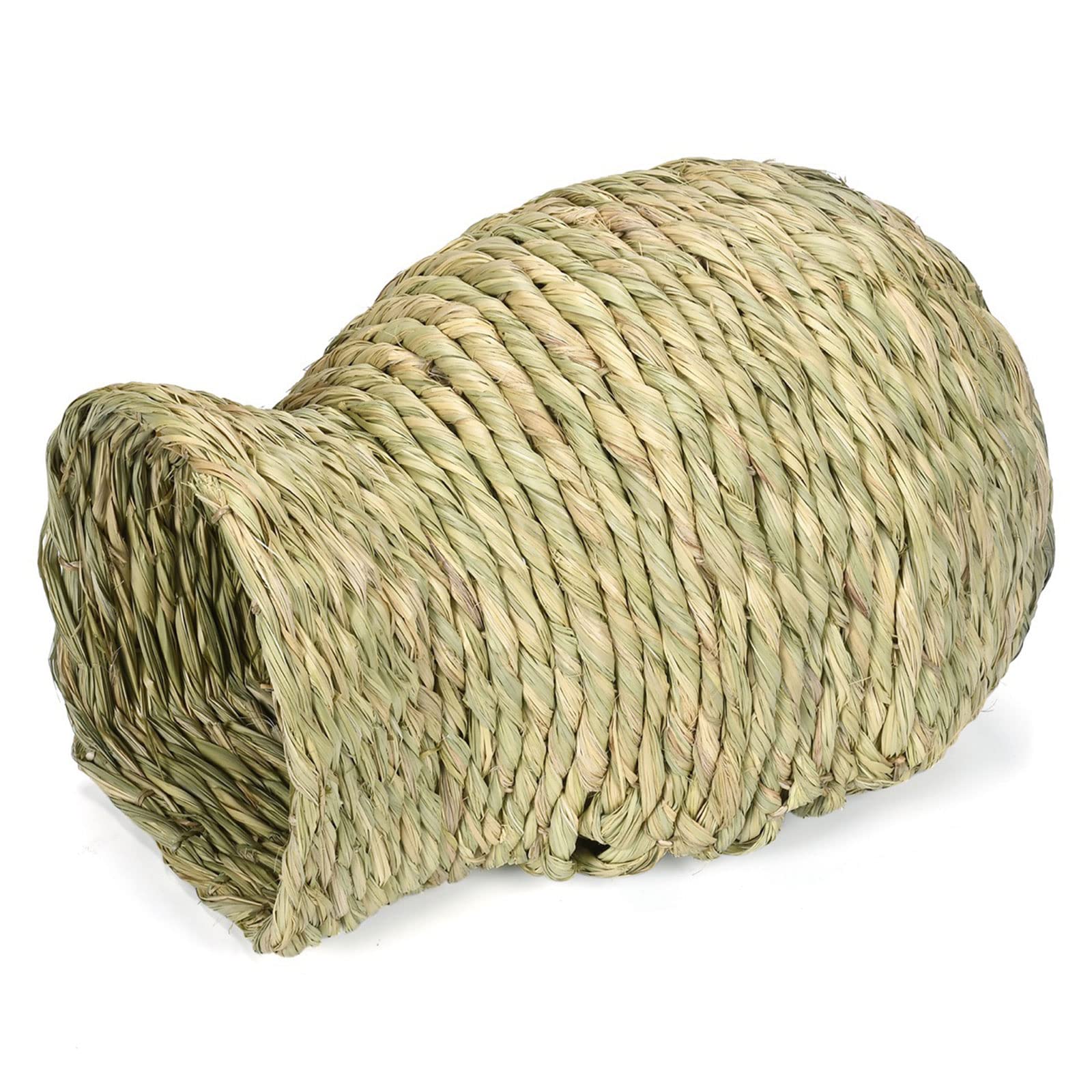 oringnat Large Grass House for Comfortable Small Animal Hideouts Bed Teething Chew Toy for Guinea-Pigs Hamsters