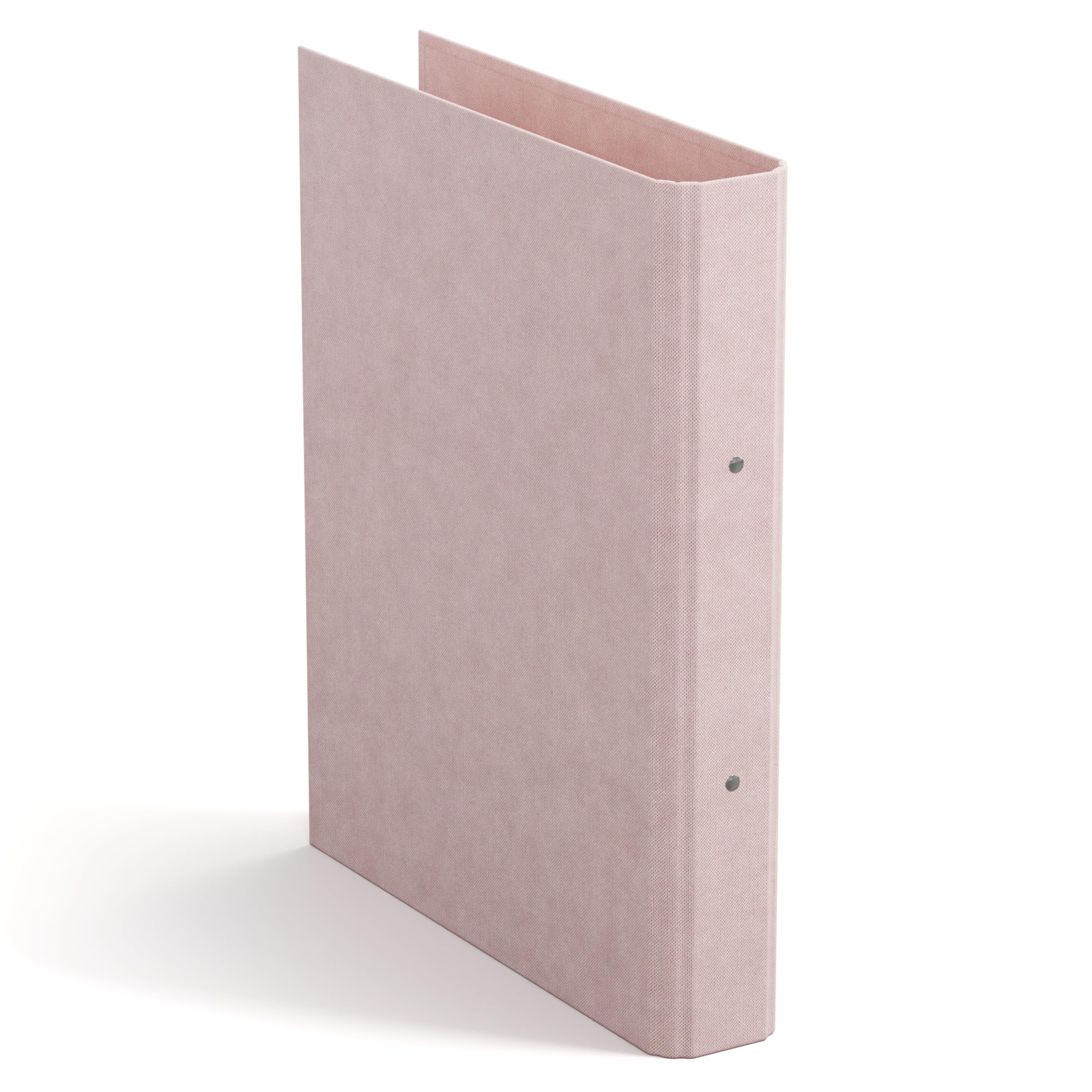 BIGSO RINGO Ringbuch A4 – Aufbewahrungsbox mit 2 Ringen – Schreibtischablage für Dokumente, Klarsichthüllen & Trennblätter – Ringhefter aus Faserplatte und Papier – rosa