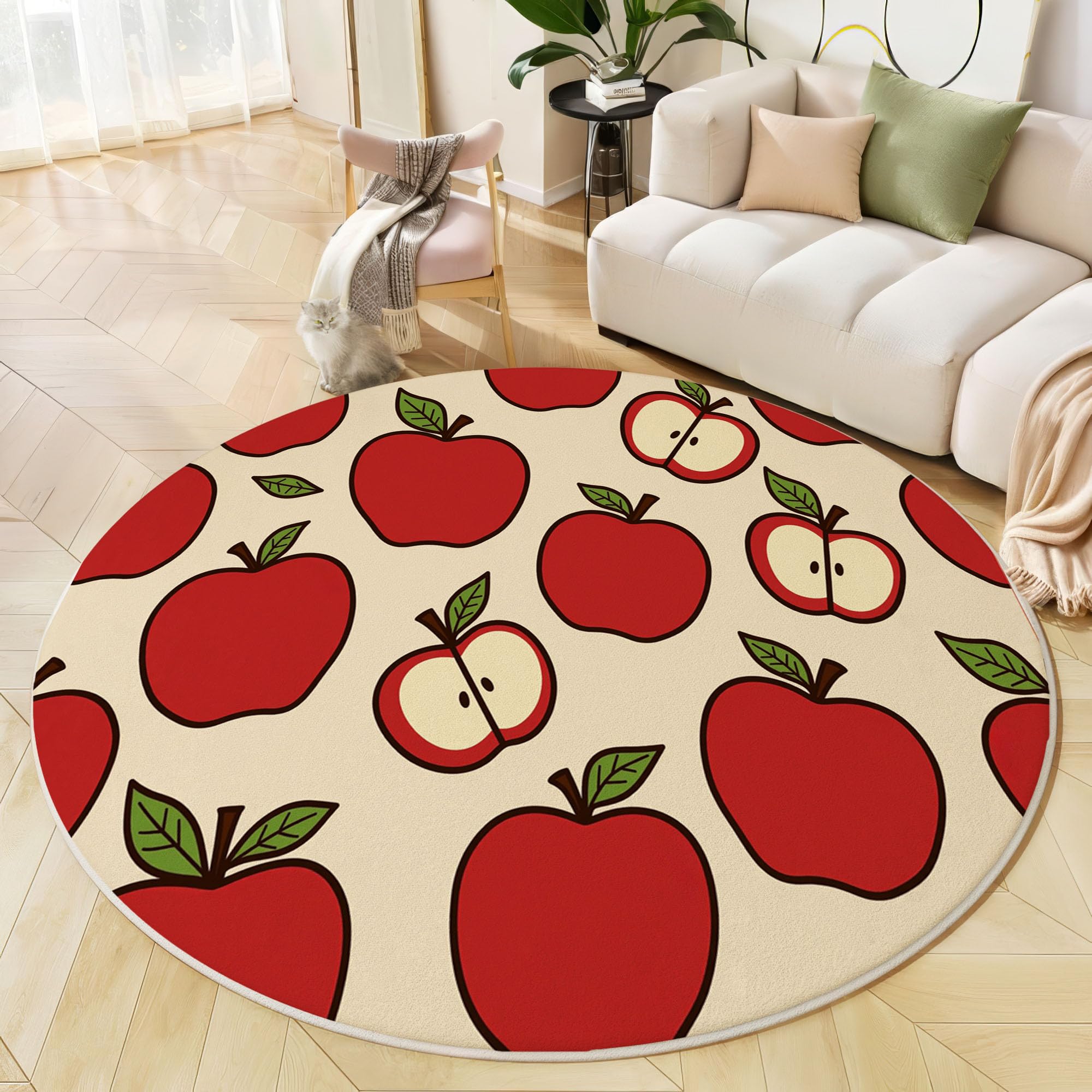 Tapis rond salon antidérapant pour protéger les sols de la cuisine