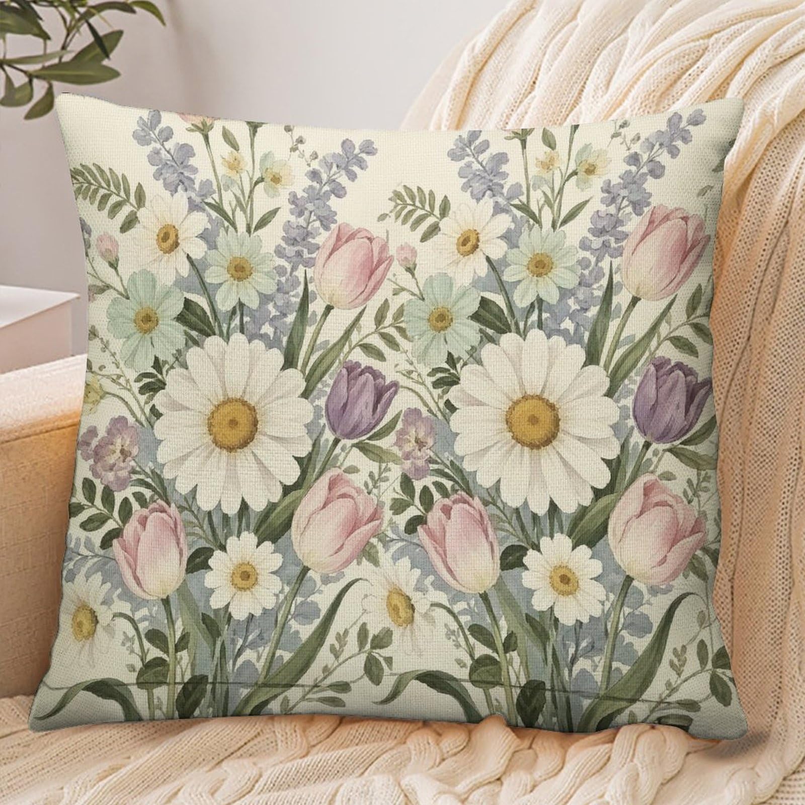 Fekiloot Style Wildflower Pillowcase Pillow Sham Pillow Case