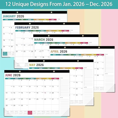 Miniatura 5 de Calendario de escritorio 2026  Calendario de escritorio 2026, enero 2026  diciembre 2026, 12 blocs mensuales de escritoriocalendario de pared 2026,