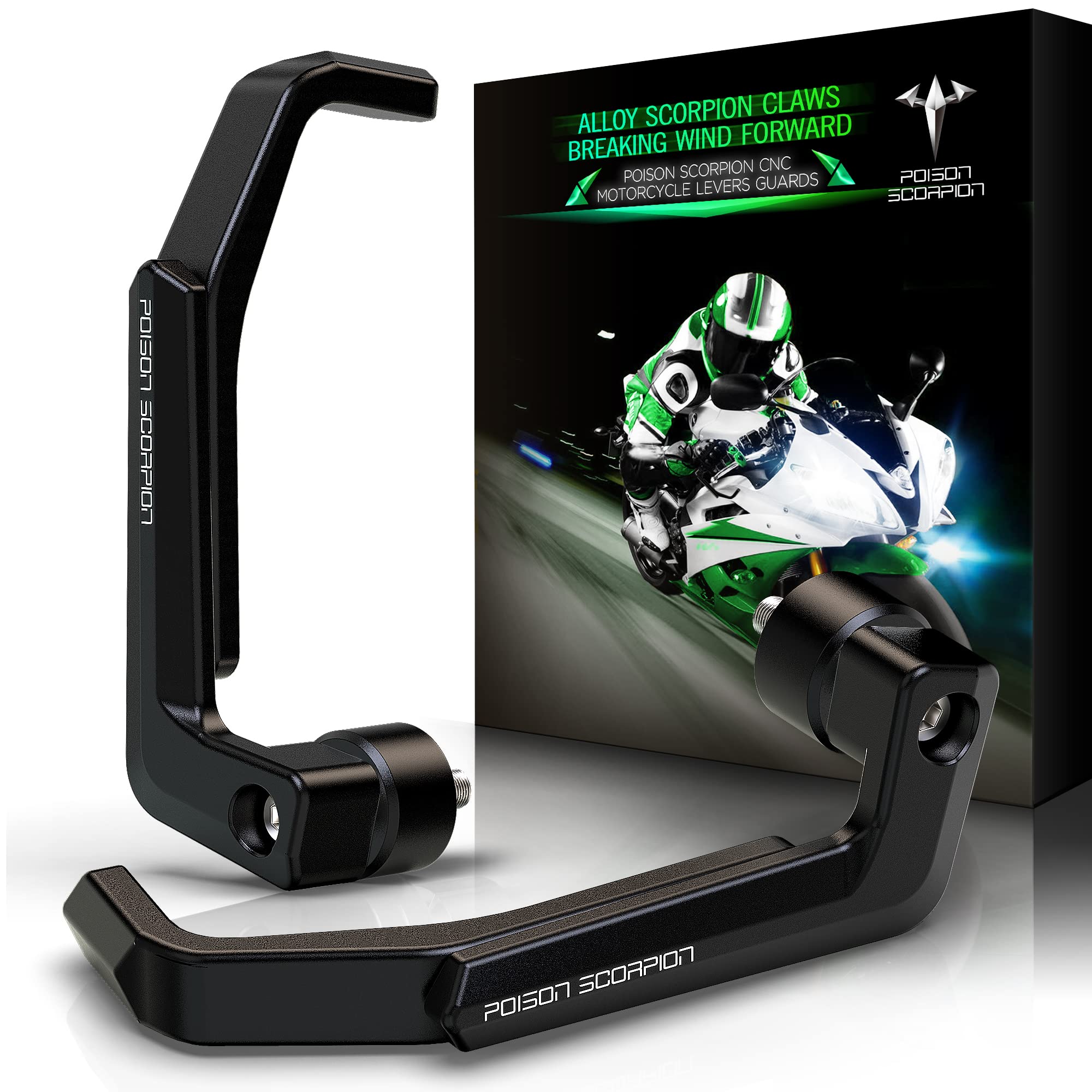 Amazon.com: Motorcycle Lever Guards | POISON SCORPION CNC