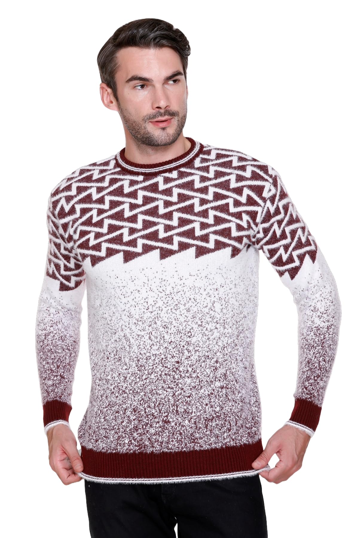 ewools Men's Winterwear Woolen Sweater || Self Cardigans Sweaters-picture-33