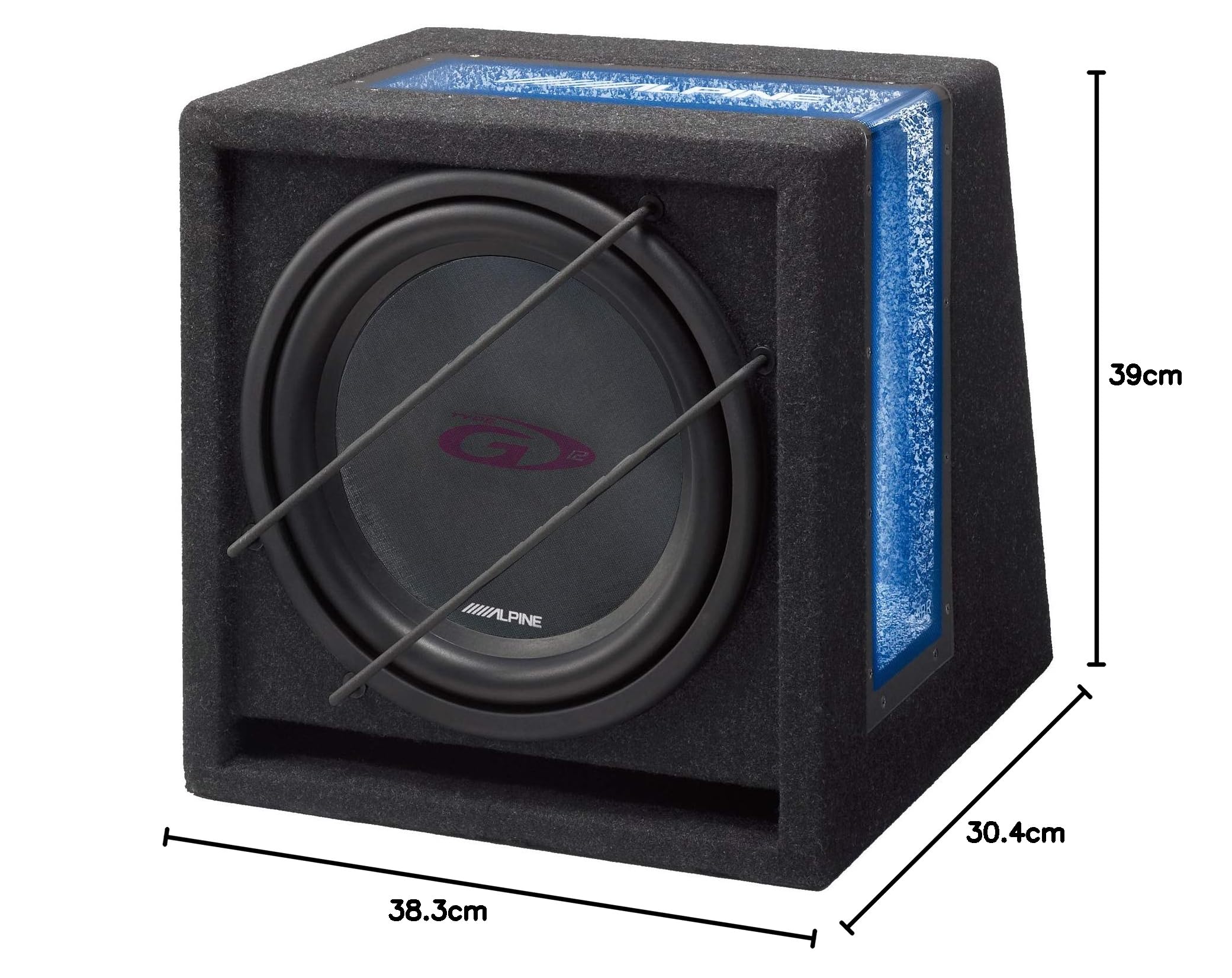 Alpine SBG-1244BR Subwoofer con Caja Bass Reflex Type-G 12"