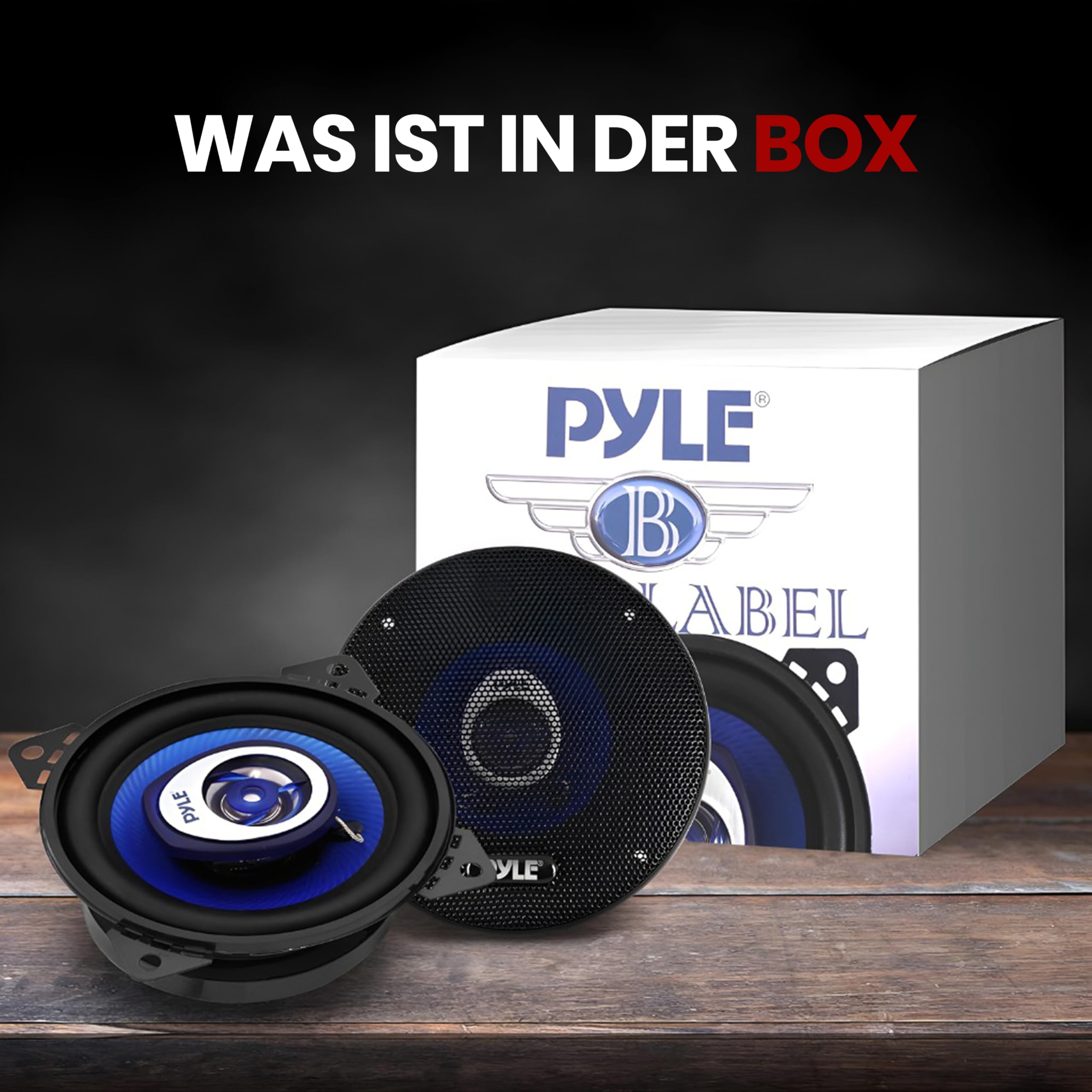 Pyle Auto Lautsprecher 165mm 3 Wege Set 360W 6.5 Zoll - Einbaulautsprecher Set Kfz Lautsprecher mit Hochtöner Mitteltöner Car Hifi Klang klare Höhen kraftvoller Sound OEM Passform einfache Montage