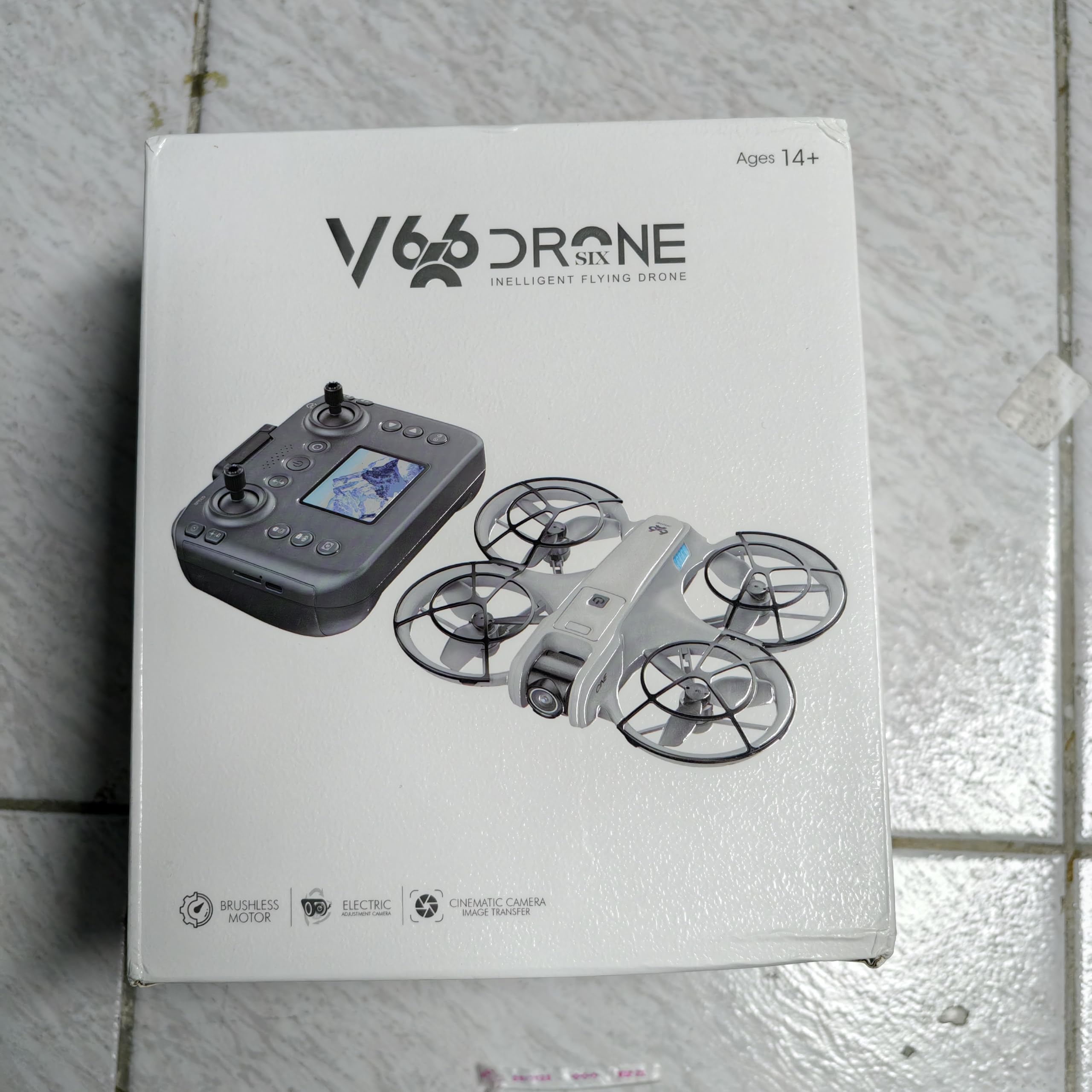 RC Drohne mit Dual Kamera, Propellerschutz für mehr Sicherheit, LED Beleuchtung – Bürstenloser Motor, Höhenhold, One-Key Start/Landung, Headless Mode, 3D-Flips, 3 Speed Modi, 2 Akkus – für Einsteiger