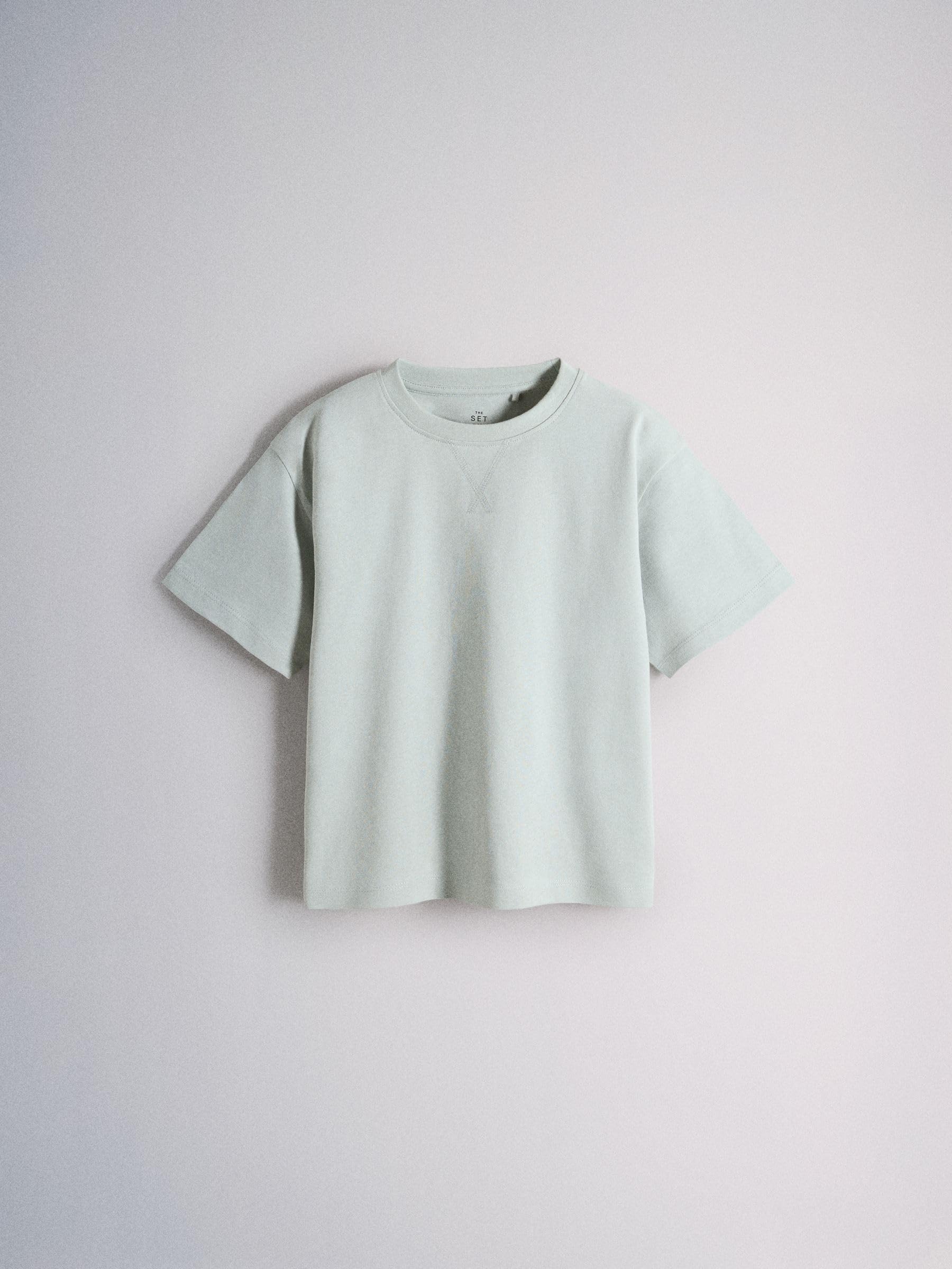 THE SET Jungen Schlafanzug mit Oversized Fit Kurzarm-T-Shirt und Shorts, 5er-Pack