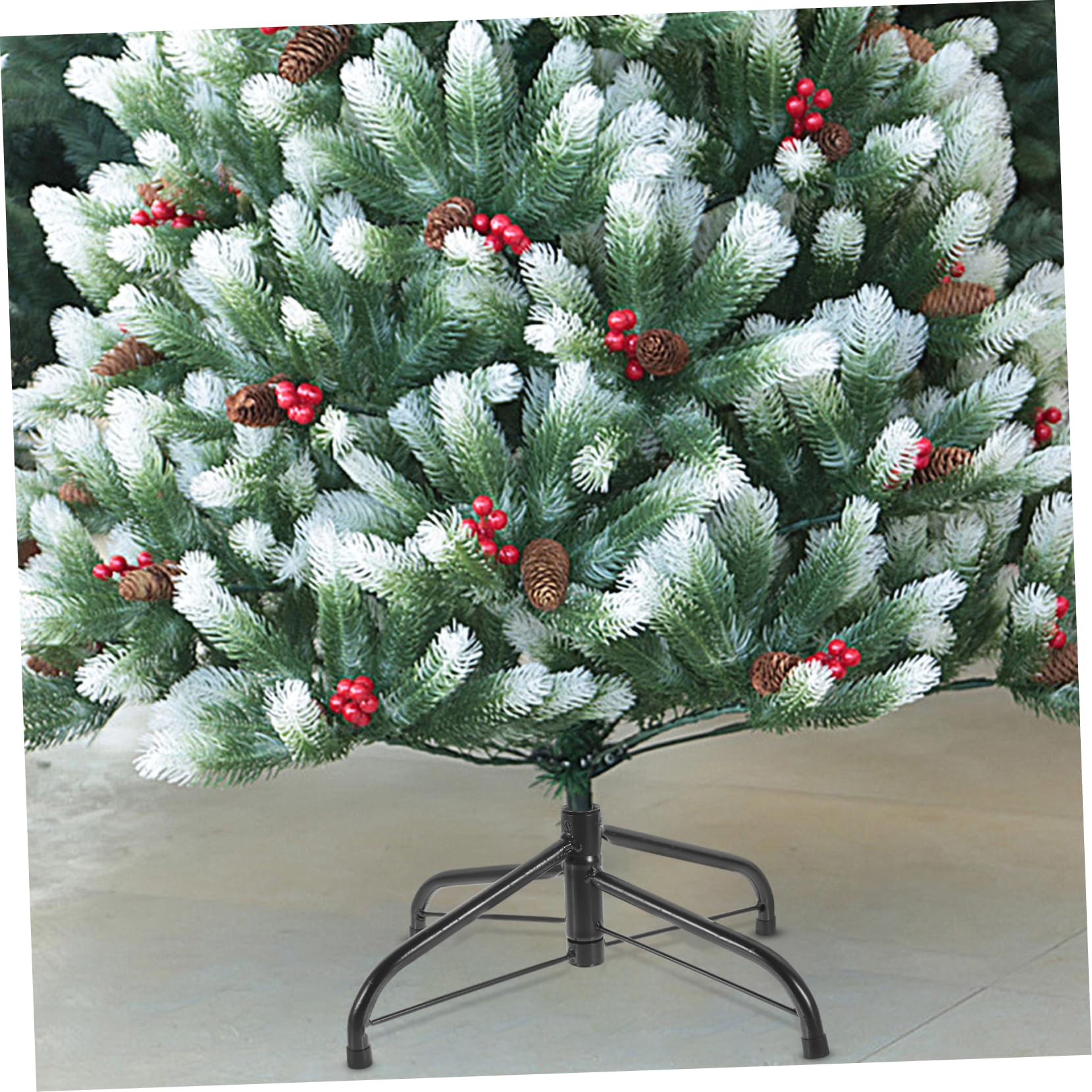 Cabilock Soporte De Árbol De Navidad De Metal Soporte De Árbol Artificial Soporte De Caja De Árbol De Navidad Base De Soporte De Árbol De Navidad Puesto De Mini Árbol Reemplazar Pala