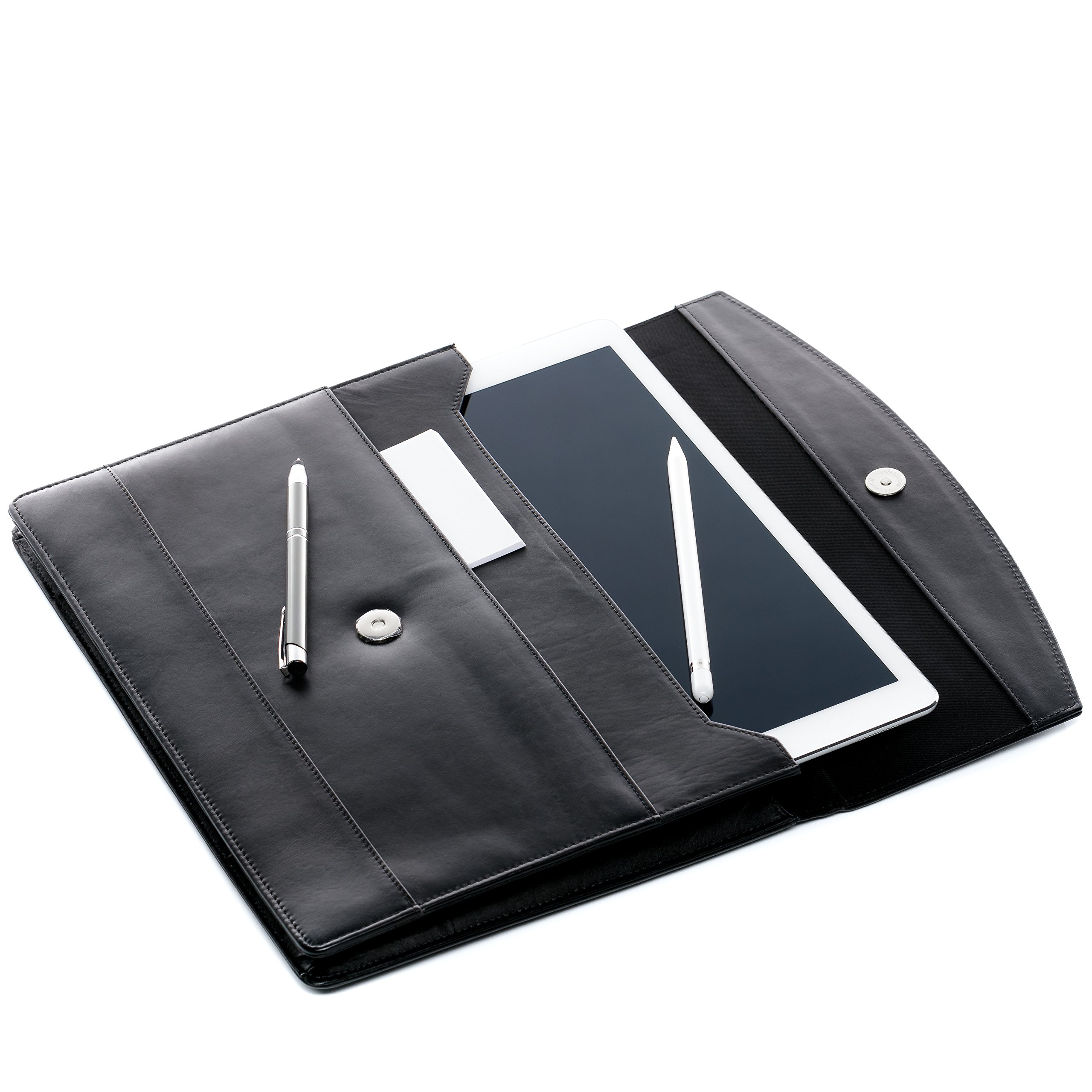 FERGɮ Portadocumentos Formato A4 Todd Carpeta para Documentos Funda para Documentos Piel Negro