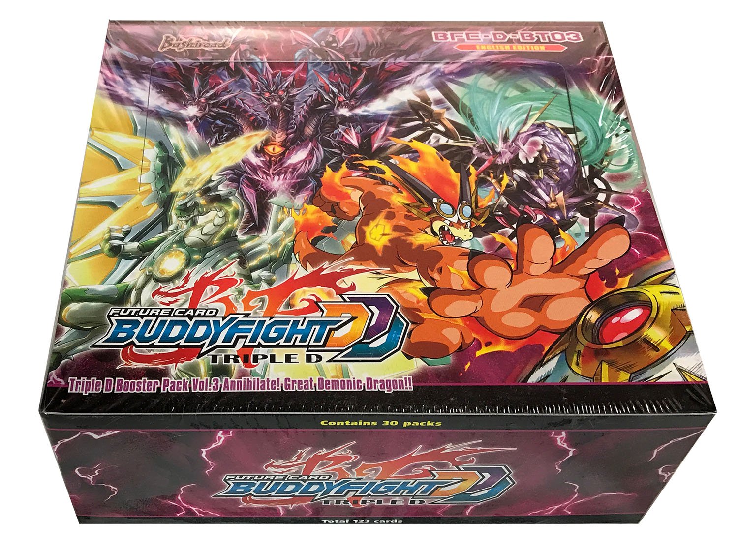 buddyfight triple d booster box Buddyfight Future Card Annihilate! Great Demonic Dragon!!Booster Box (30 Booster  Packs) (EN) : Amazon.sg: Toys