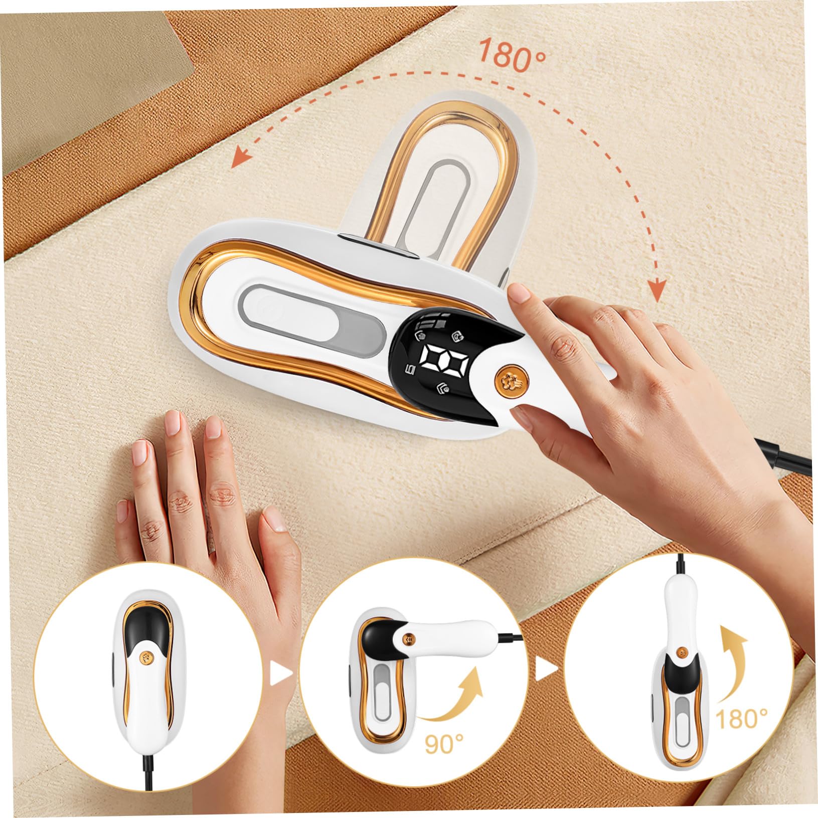 Cabilock Ropa Portátil Mini de Prendas para Viajes Máquina de Planchado de Calentamiento Rápido Fuerte Penetración de Vapor con Enchufe Europeo