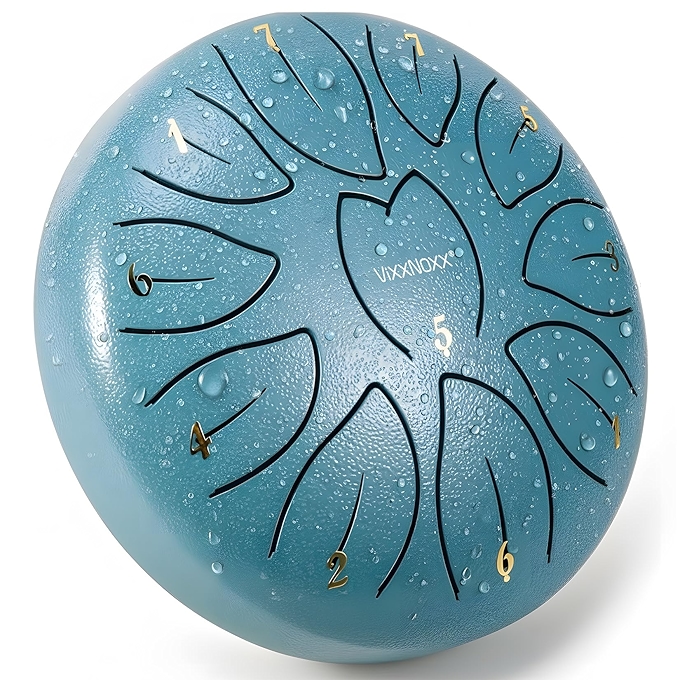 户外花园雨 drum，11音钢舌鼓，手拍乐器，瑜伽冥想与声音疗愈，附包、槌与乐谱（苔藓蓝）