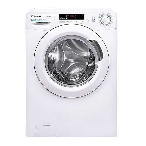Immagine del prodotto Candy Smart CS4 1272DE/1-S Lavatrice, 7 Kg, 1200 Giri, Connettività NFC, Cicli Rapidi, Rilevatore Kg, Partenza Ritardata, Classe D, 60x45x85 cm, Bianco