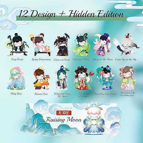 Miniatura 2 de rowood Caja ciega, figura de acción aleatoria-1 unidad, juguete coleccionable Kawaii muñeca individual, kits de modelo para adultos, serie de poemas