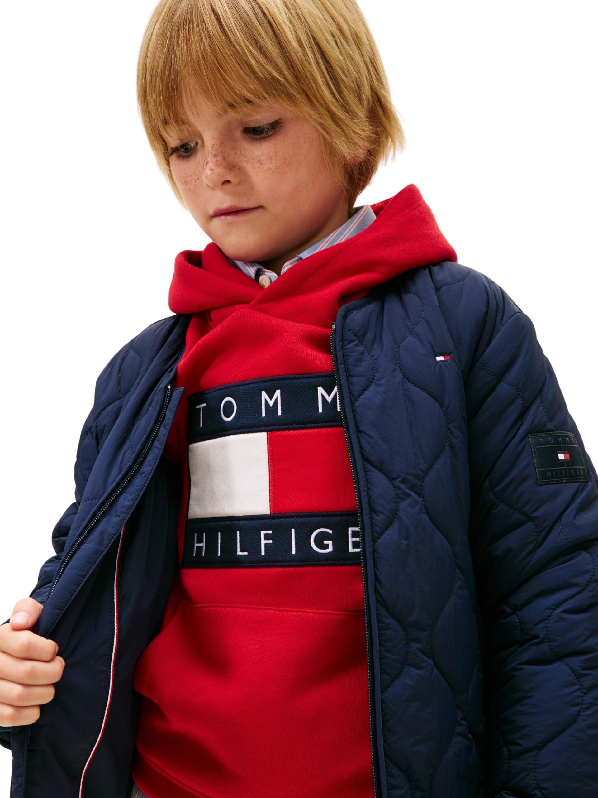 Tommy Hilfiger Quilted Lightweight Jacket Ks0ks00731 Altre Giacche Unisex - Adulto