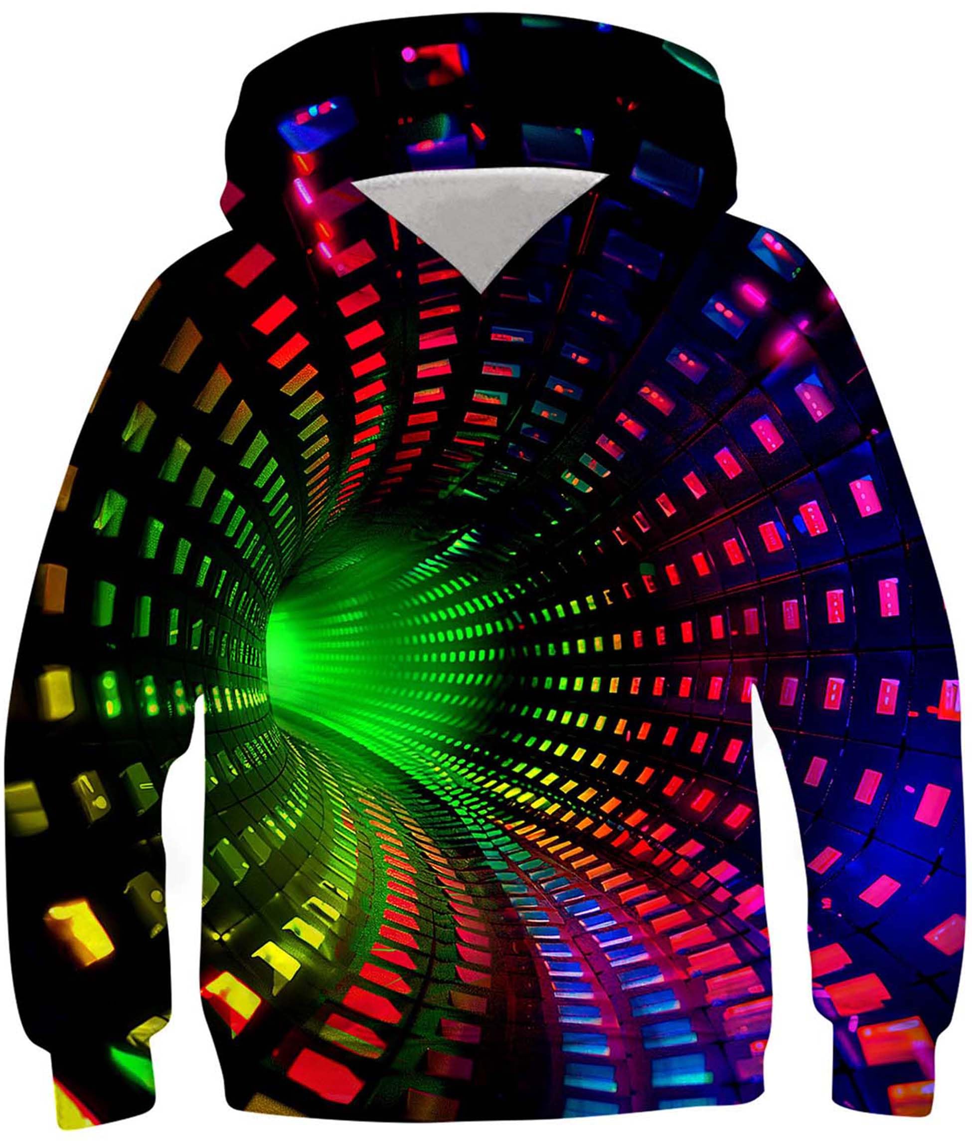 Ahegao Kids Hoodies Green Swirl Sweatshirts for Boys Cool Pullover Size 12 13 14 Years Youth Black Red Hoodie with Pockets