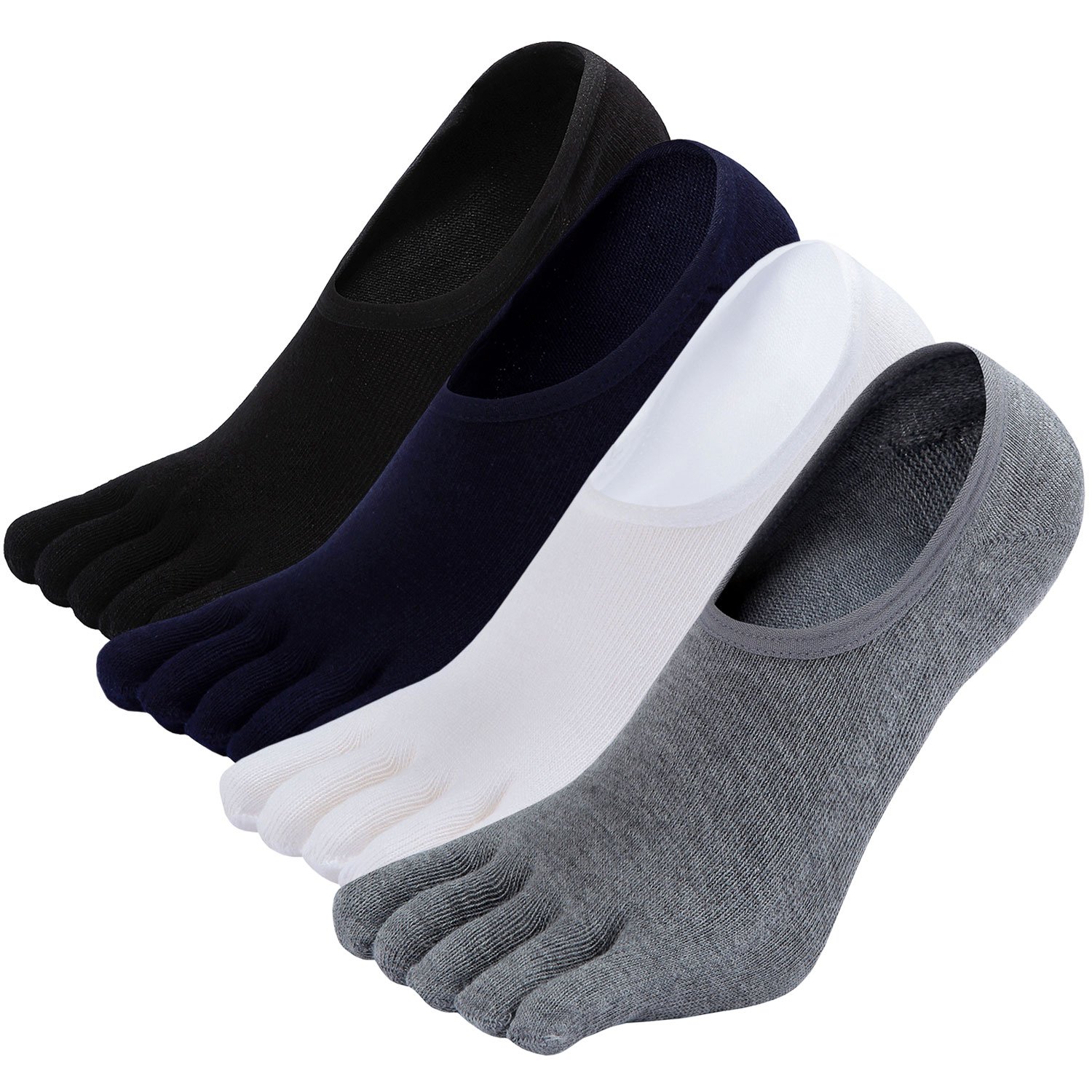 Mens No Show Toe Socks Running Five Finger Cotton Ankle Socks Amazon.in Clothing & Accessories