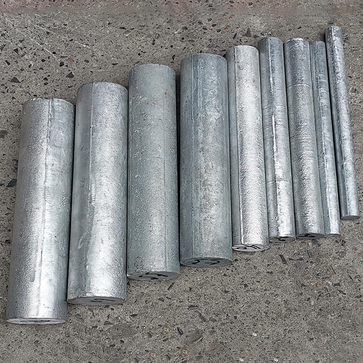 Zinkstab 100/300 mm, Durchmesser 2 mm bis 30 mm, hochreines Zink-Ingots, runde Stange, Anode für Galvanisierung, DIY, anpassbar(1Pcs 10x100mm)