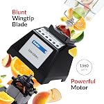 Blendtec Total Blender Classic - FourSide Jar (75 oz) - 10-Speed Professional-Grade Countertop Blender - High-Power Kitchen Blender - Black