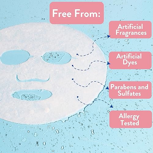 Miniatura 4 de MISS SPA Mascarilla facial para el cuidado de la piel, máscara de hoja de piel transparente para mujeres, máscara exfoliante para el acné, piel