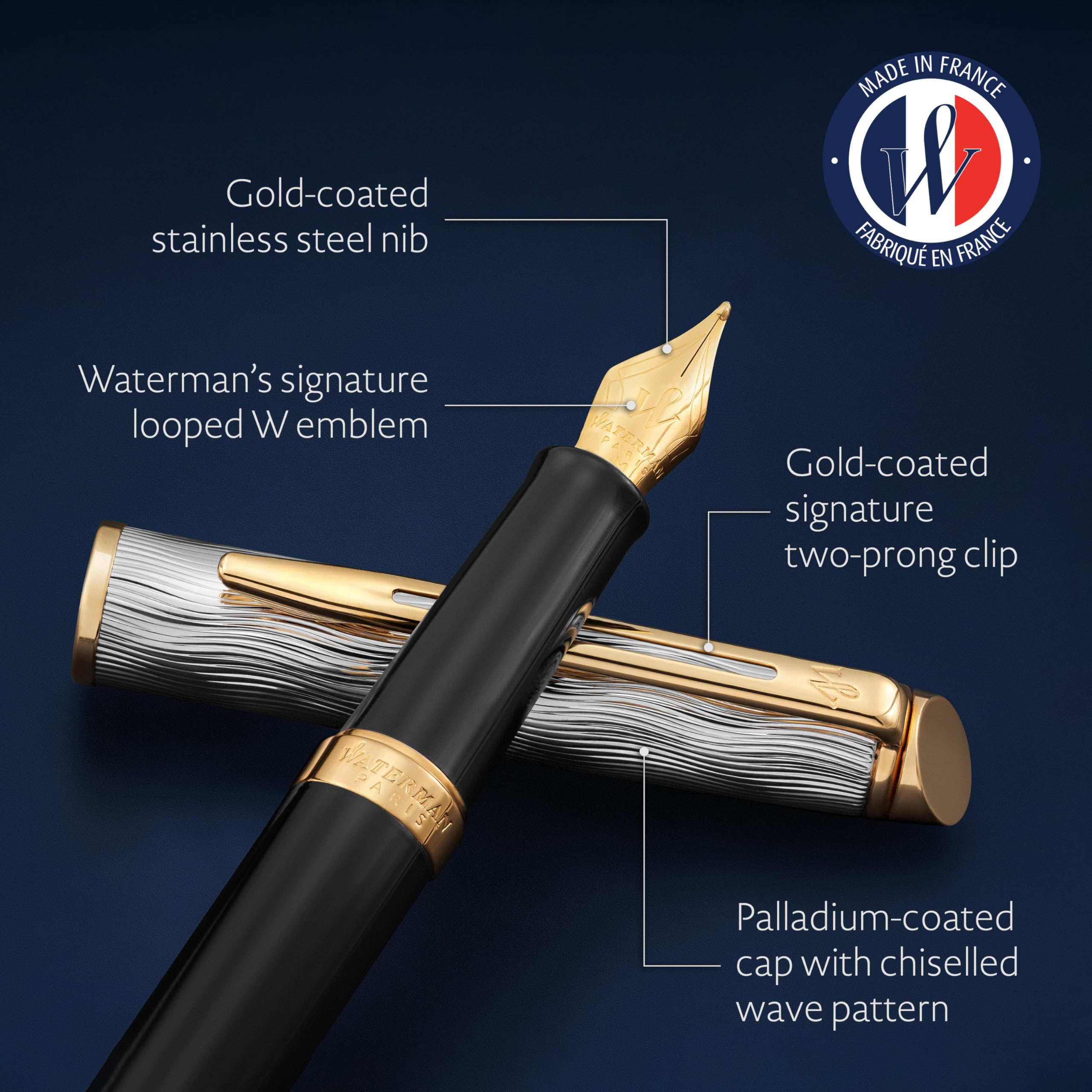 Waterman - Gold Collection - Pluma Estilográfica Con Plumín - Catawiki