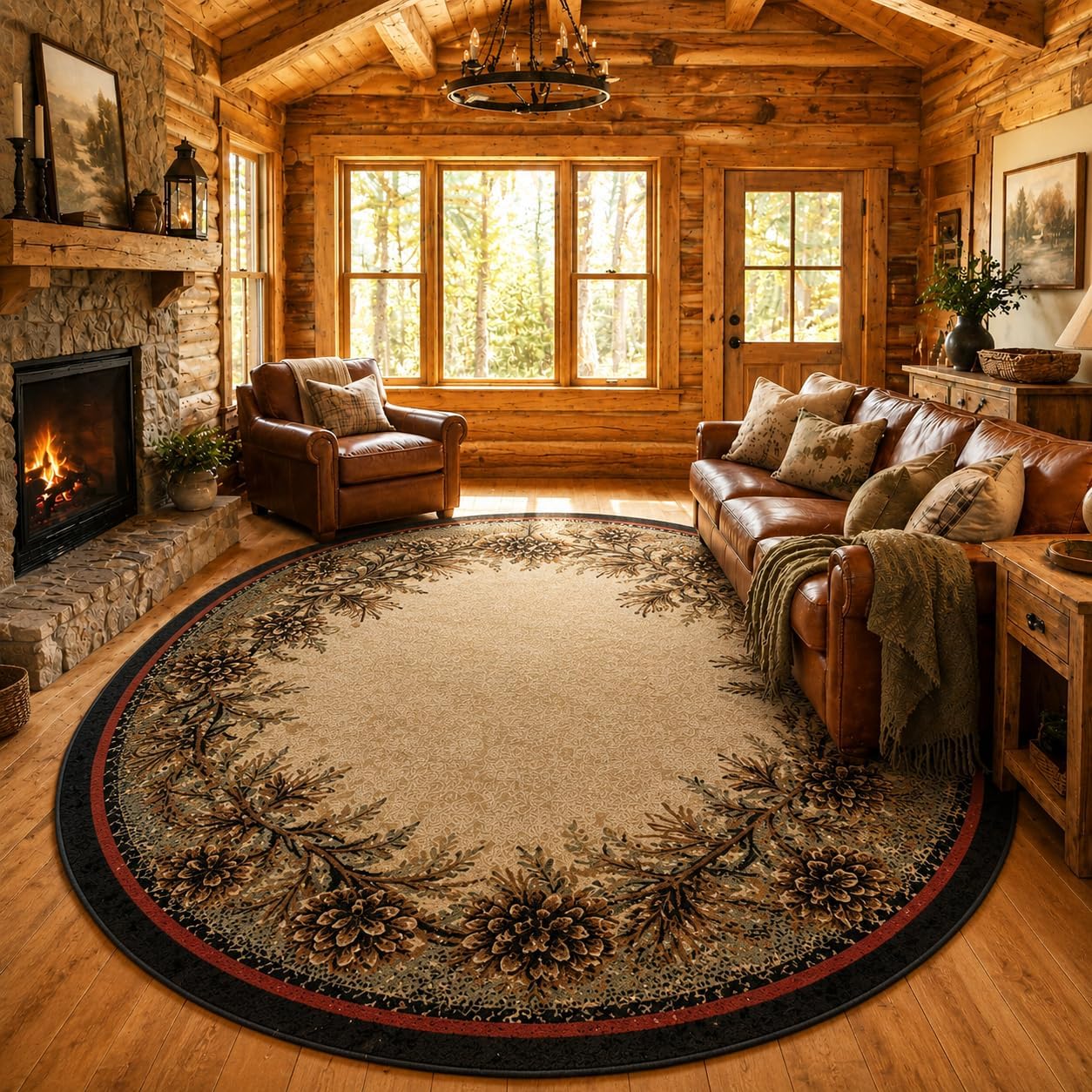 Mabyberry Rug AD3823 2X5OV Mount Le Conte Multi Area Rug