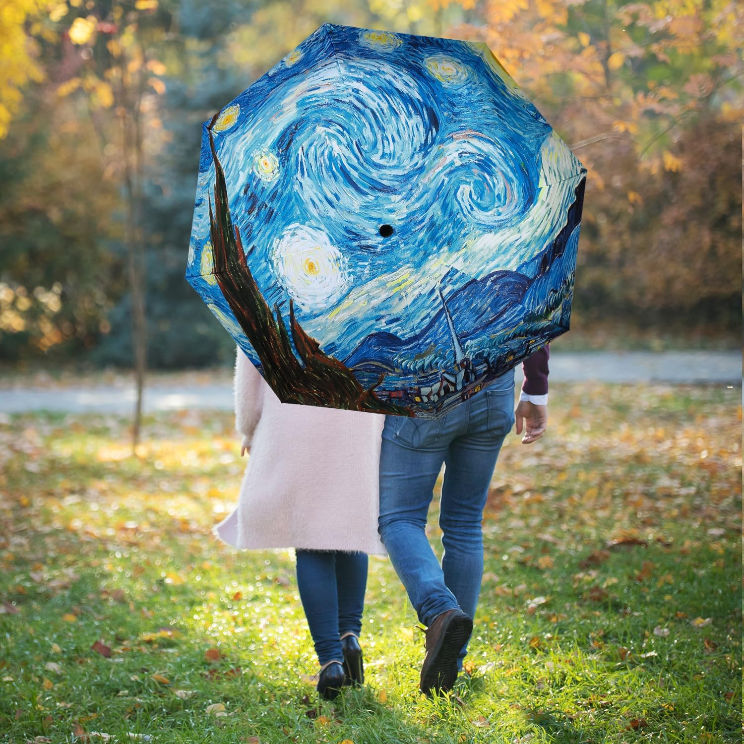 Umbrella, Pretty Umbrellas for Women and men, Ladies Umbrellas for Rain, Automatic Folding Umbrellas Open Close - Image 7