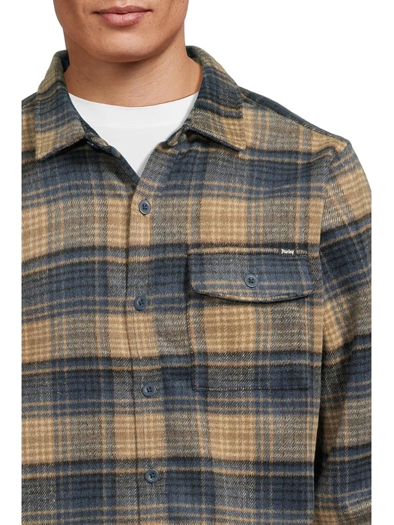 Blue Hurley Portland Heavyweight Flannel