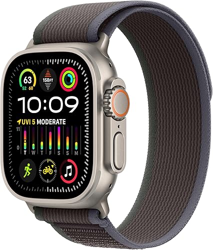Miniatura 21 de Apple Watch Ultra 2 [GPS + Celular 49mm] Smartwatch con caja de titanio resistente y correa Alpine Loop Indigo Mediana. Rastreador de actividad, GPS