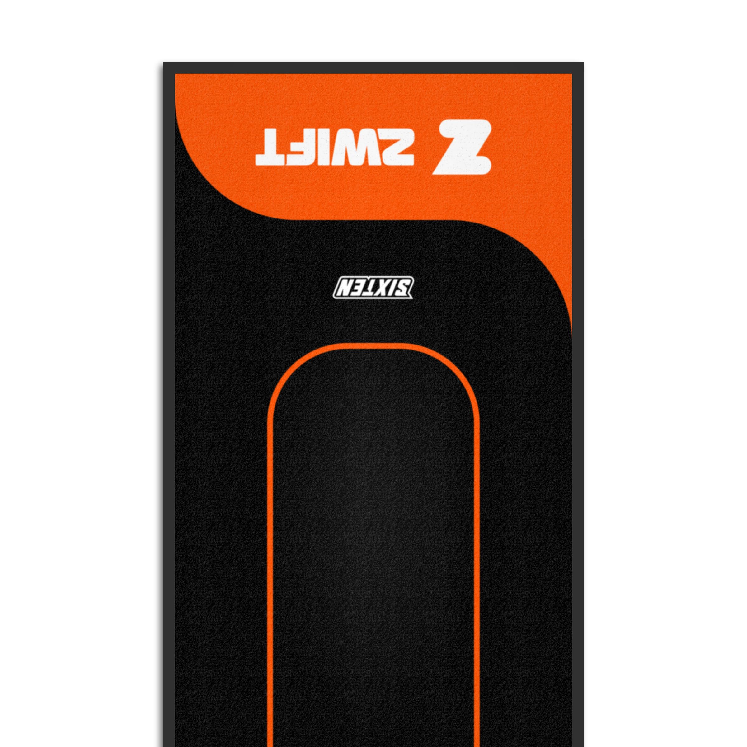 SIXTEN 65 x 180 Zwift - Tappetino per cyclette a casa, resistente alle vibrazioni e al rumore, protezione del pavimento per ciclismo indoor, durevole ed ecologico
