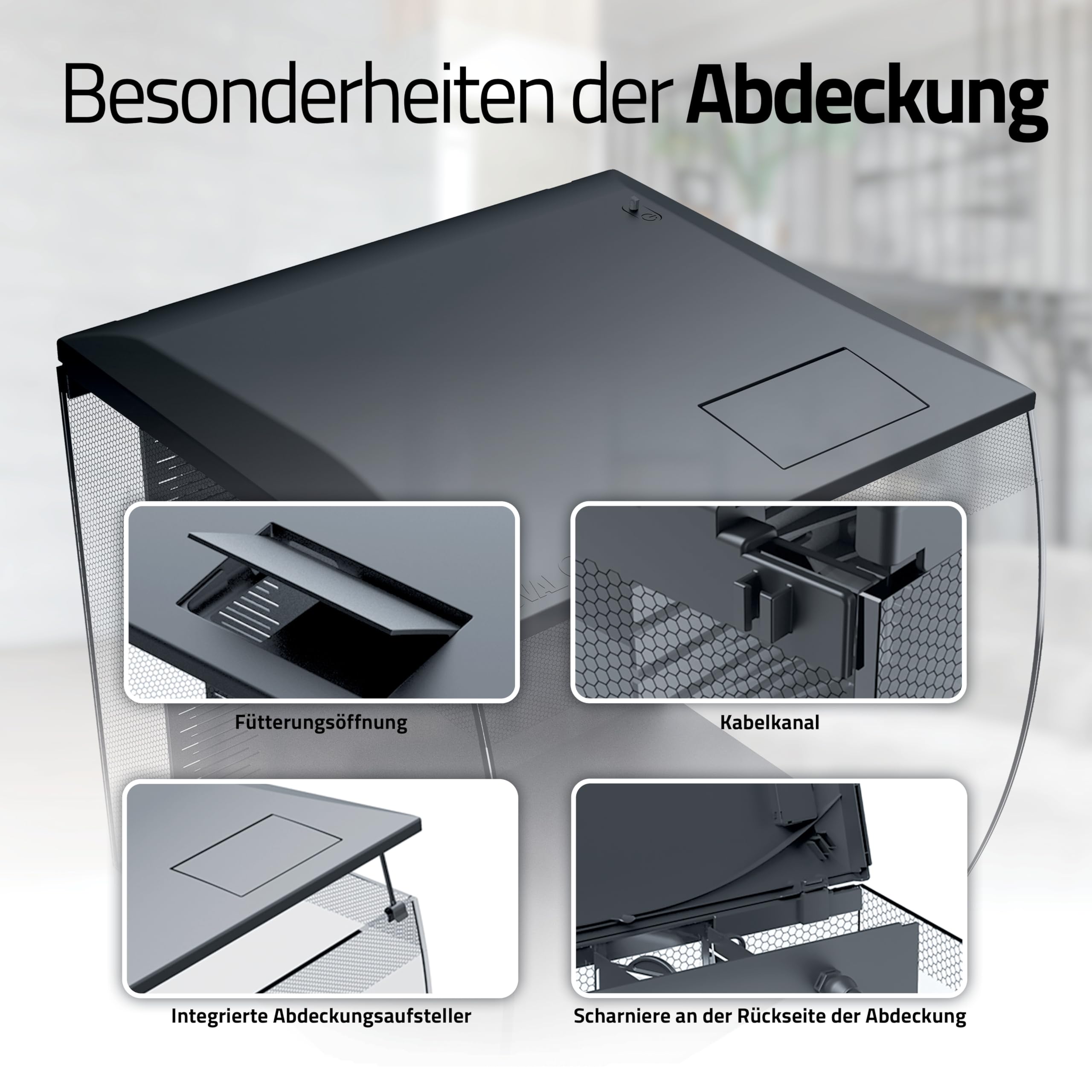 Fluval Flex 2.0 Aquarium Set 34 L, Nano Aquarium Komplettset mit geschwungener Frontscheibe, LED Beleuchtung mit Fernbedienung, integriertes 3-Stufen-Filtersystem, Fütterungsklappe und Düsenstrahlrohr