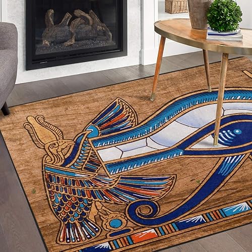 Naanle Alfombra egipcia antideslizante para sala de estar, comedor, dormitorio, cocina, 1.7 x 2.6 pies (20 x 31 pulgadas / 19.7 x 31.5 in), alfombra
