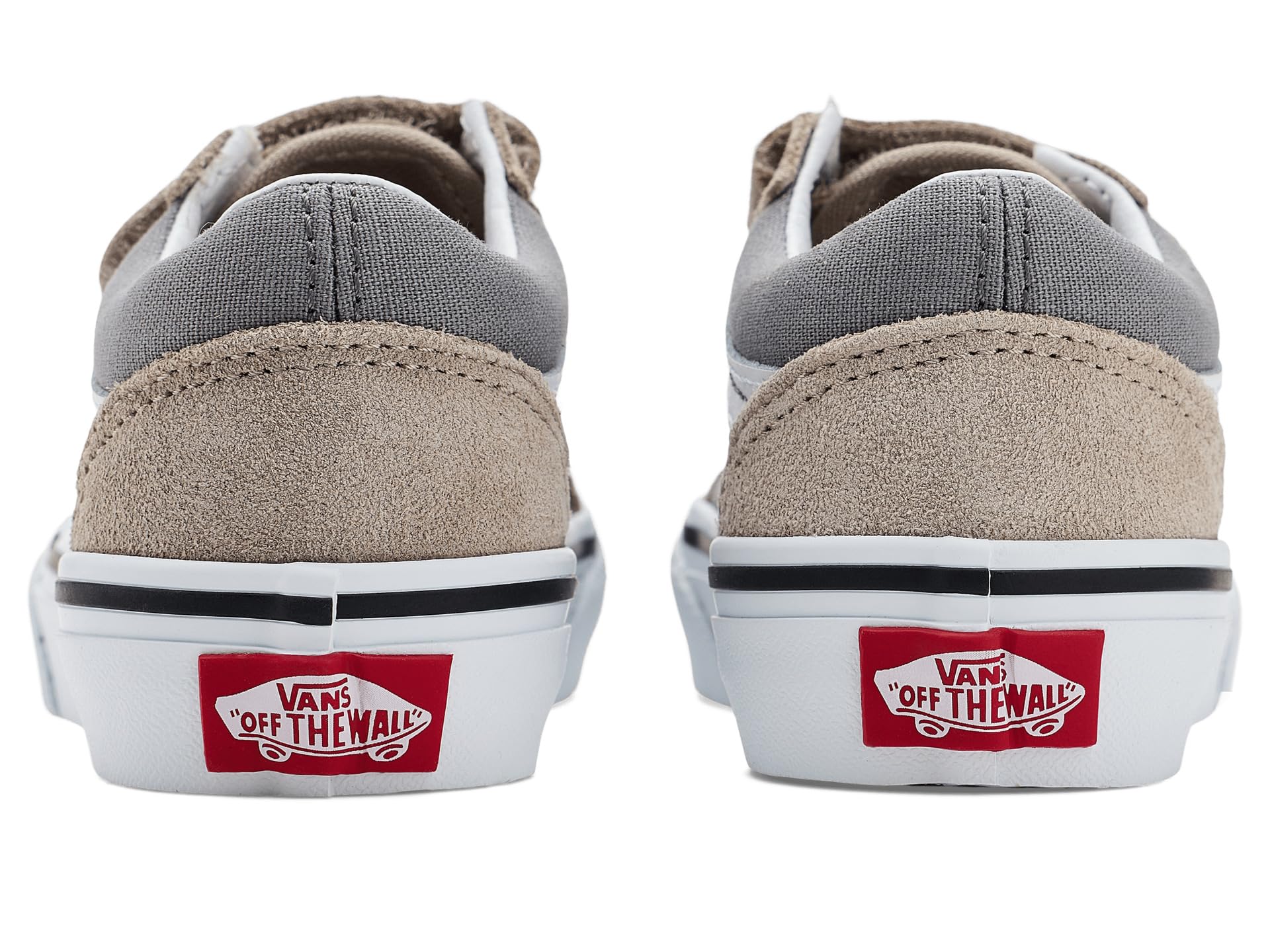 Vans Old SKOOL V CRW85T1 Gray Grigio Scarpe Bambino Sneakers Strappi
