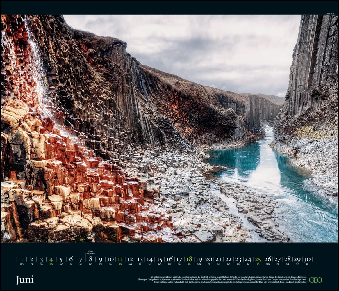 GEO Edition: Kräfte der Natur 2023 - Wand-Kalender - Poster-Kalender - 70x60
